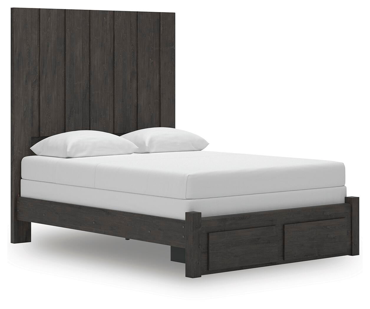 Parlayon  Panel Storage Bed, Dresser, Mirror And Nightstand