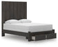 Parlayon  Panel Storage Bed, Dresser, Mirror And Nightstand