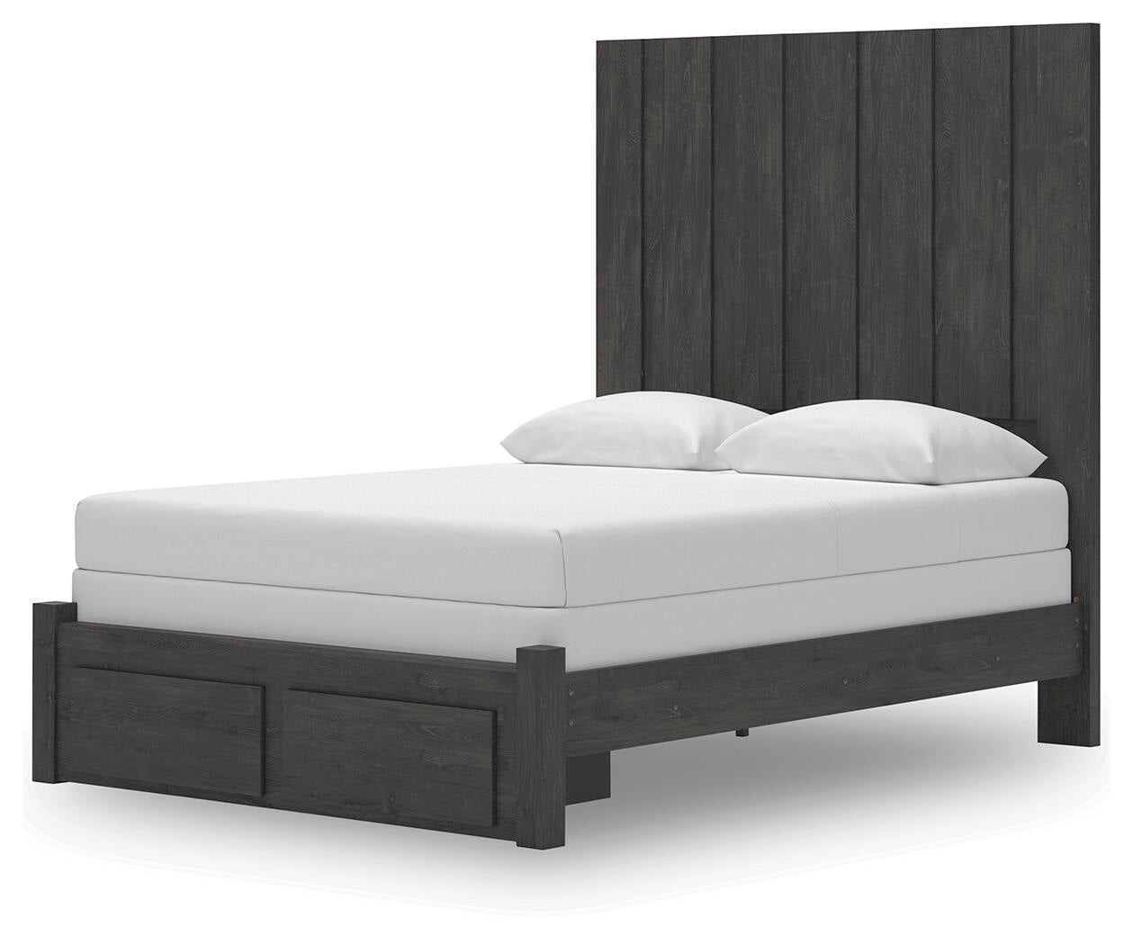Parlayon  Panel Storage Bed, Dresser, Mirror And Nightstand