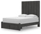 Parlayon  Panel Storage Bed, Dresser, Mirror And Nightstand