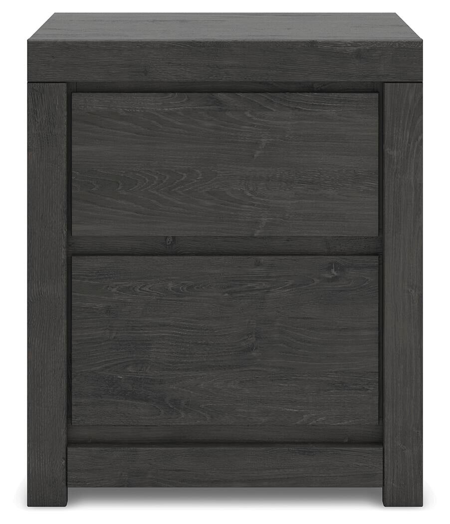 Parlayon  Panel Storage Bed, Dresser, Mirror And Nightstand