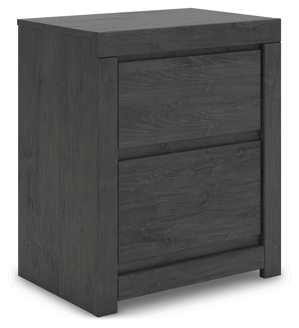 Parlayon  Panel Storage Bed, Dresser, Mirror And Nightstand