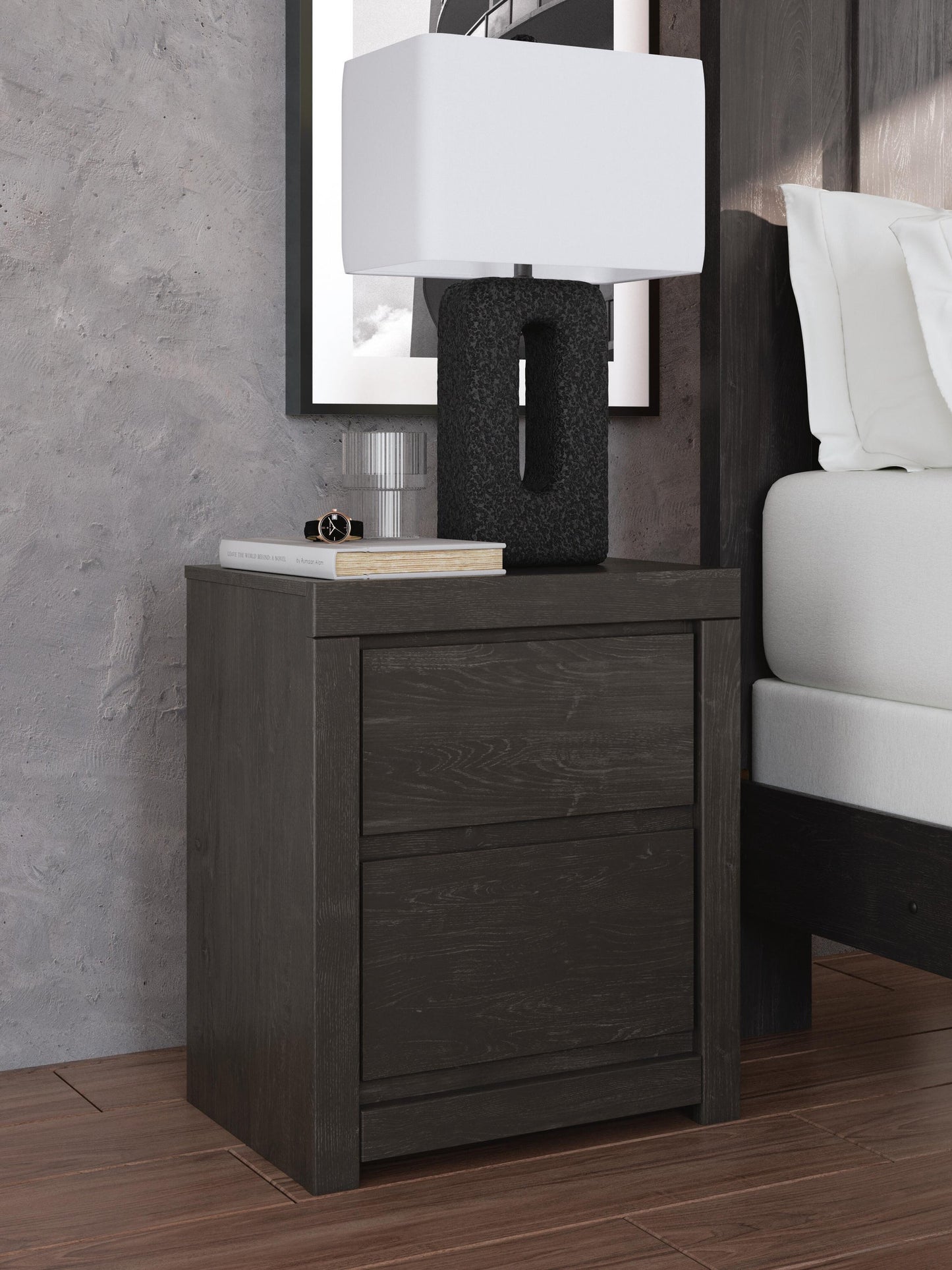 Parlayon  Panel Storage Bed, Dresser, Mirror And Nightstand
