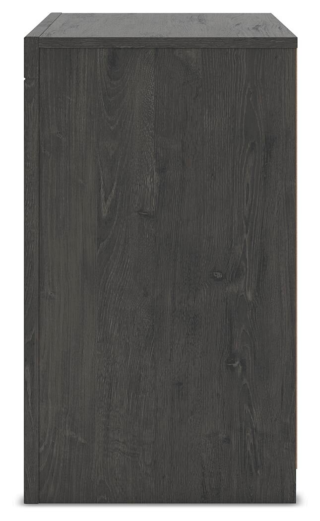 Parlayon  Panel Storage Bed, Dresser, Mirror And Nightstand
