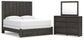 Parlayon  Panel Storage Bed, Dresser And Mirror