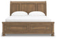 Vandenmore California  Storage Sleigh Bed With Mirrored Dresser And Nightstand