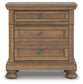 Vandenmore California  Storage Sleigh Bed With Mirrored Dresser And Nightstand