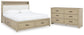 Calmoro  Bookcase Bed With Mirrored Dresser
