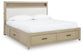 Calmoro  Bookcase Bed With Mirrored Dresser