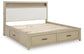 Calmoro  Bookcase Bed With Mirrored Dresser