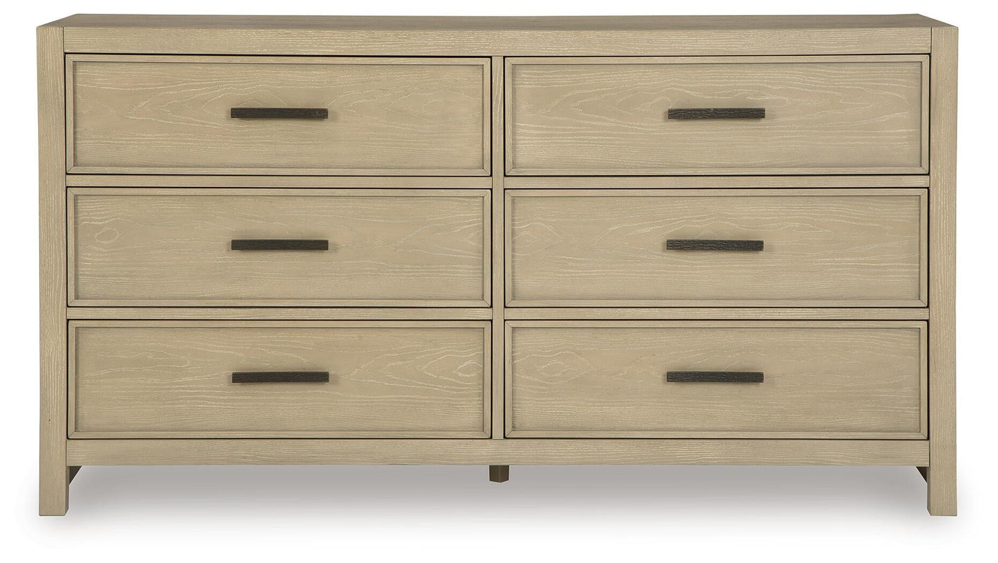 Calmoro  Bookcase Bed With Mirrored Dresser