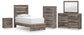 Urbanoore  Panel Bed, Dresser, Mirror, Chest And Nightstand