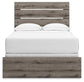 Graystorm  Panel Bed, Dresser, Mirror And Nightstand