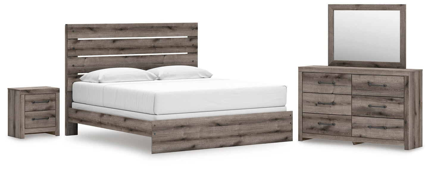 Urbanoore  Panel Bed, Dresser, Mirror And Nightstand