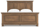 Vandenmore California  Panel Bed With Mirrored Dresser, Chest And Nightstand