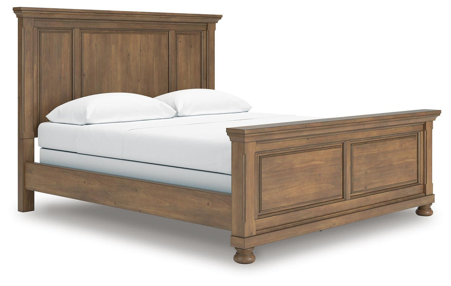 Vandenmore California  Panel Bed With Mirrored Dresser, Chest And Nightstand