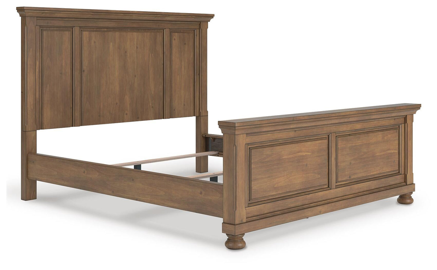 Vandenmore California  Panel Bed With Mirrored Dresser, Chest And Nightstand