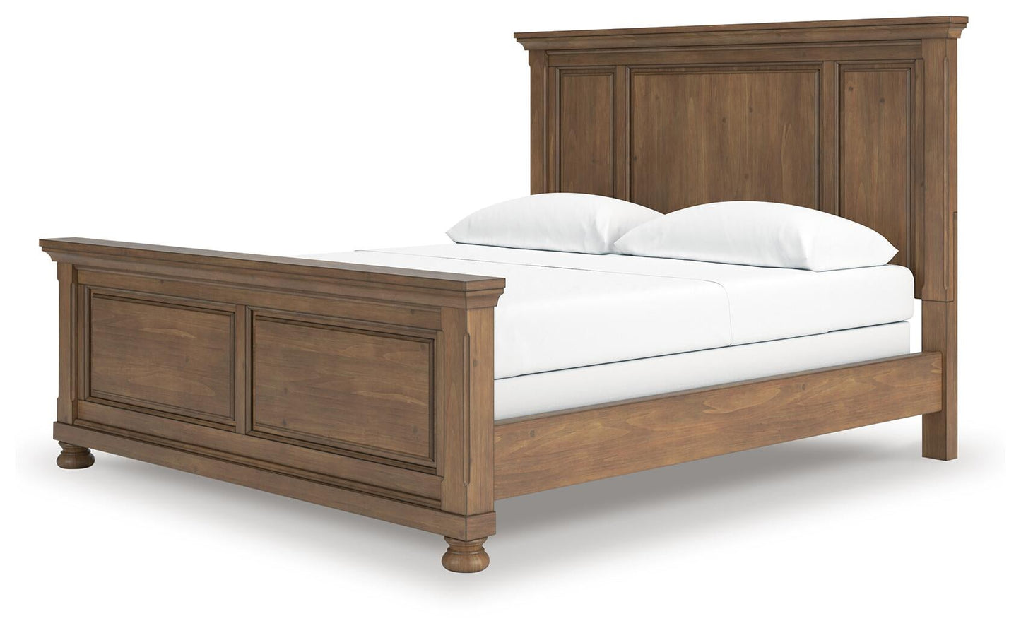 Vandenmore California  Panel Bed With Mirrored Dresser, Chest And Nightstand