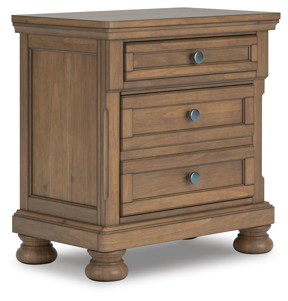 Vandenmore California  Panel Bed With Mirrored Dresser, Chest And Nightstand