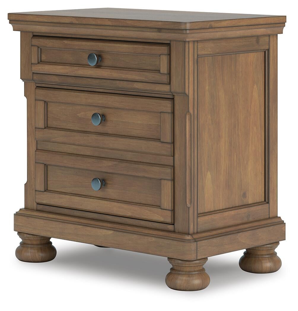 Vandenmore California  Panel Bed With Mirrored Dresser, Chest And Nightstand