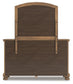 Feddinger California  Storage Sleigh Bed With Mirrored Dresser
