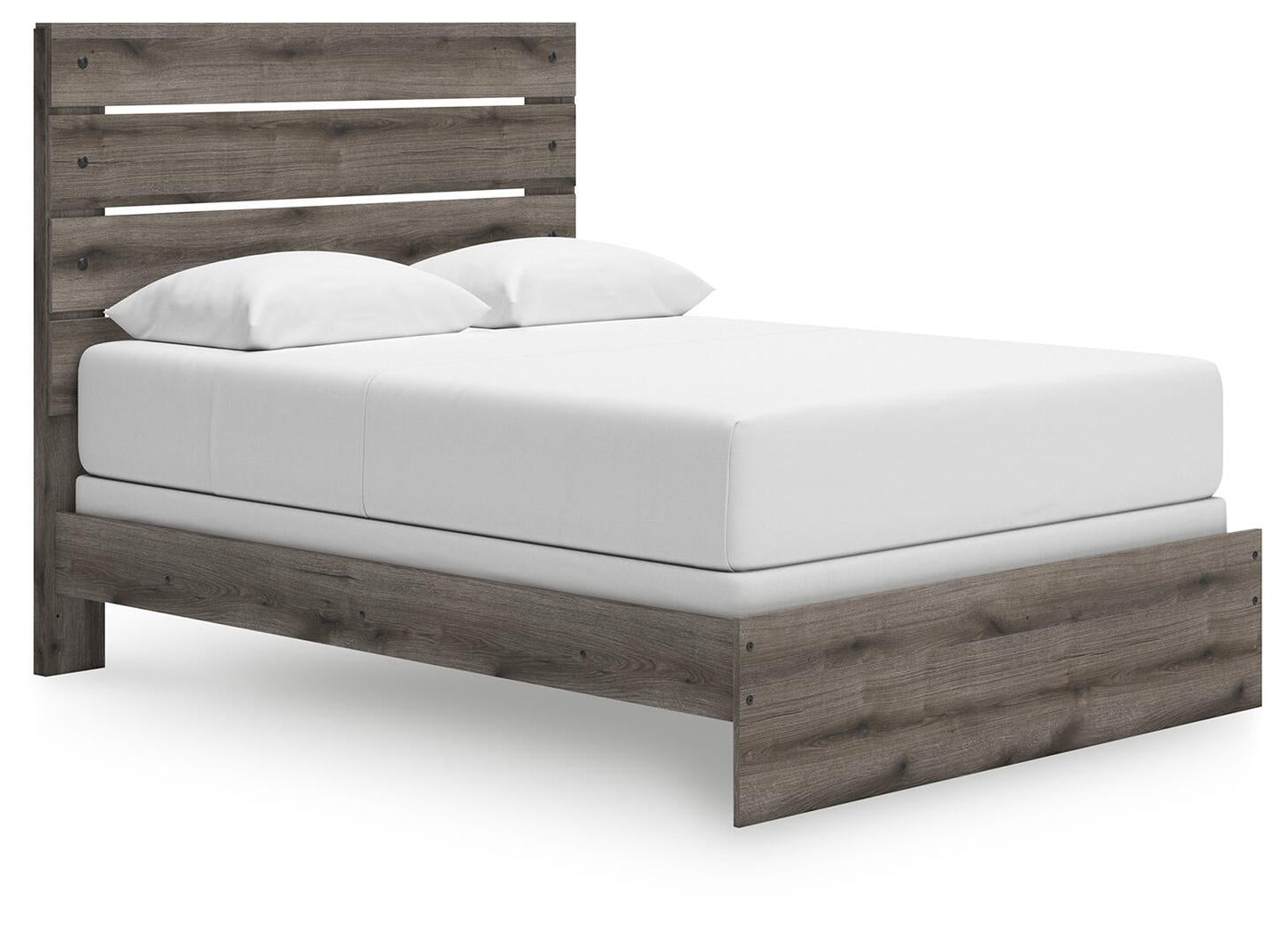Graystorm  Panel Bed, Dresser, Mirror And Nightstand