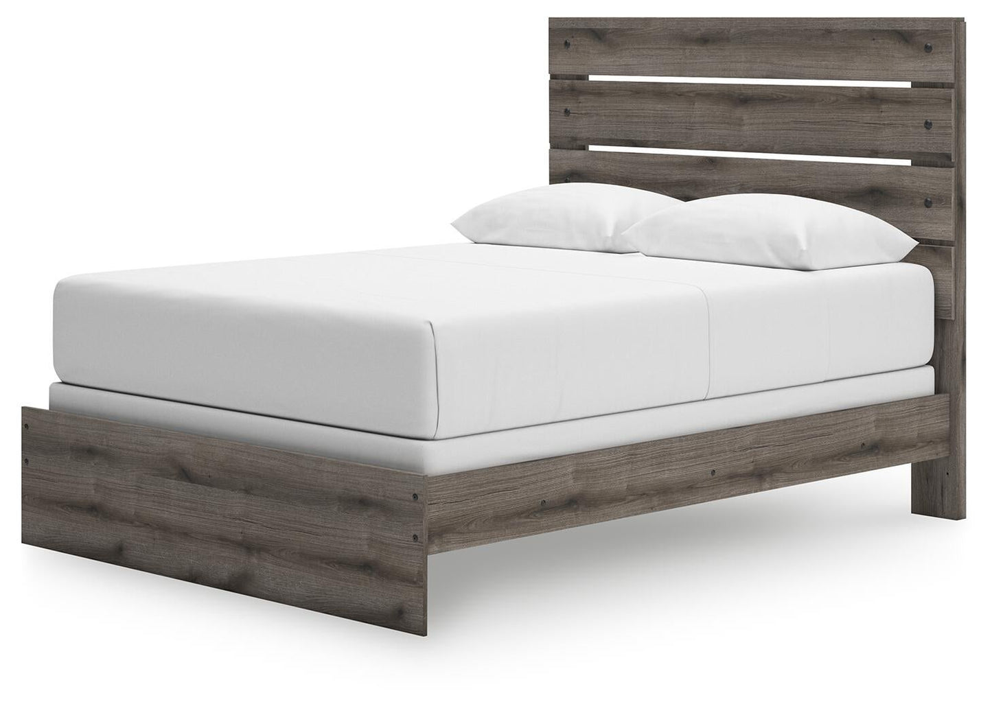 Graystorm  Panel Bed, Dresser, Mirror And Nightstand