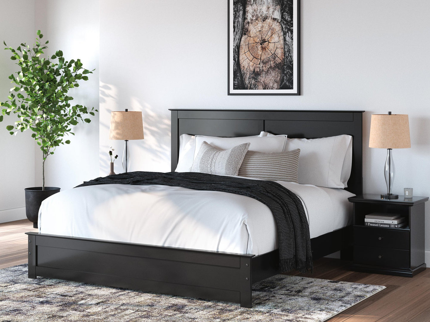 Maribel  Panel Bed, Dresser, Mirror, Chest And Nightstand