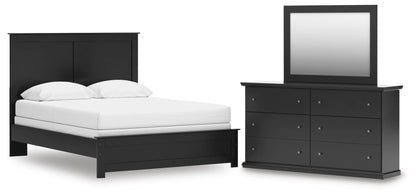 Maribel  Panel Bed, Dresser And Mirror