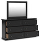 Maribel  Panel Bed, Dresser And Mirror