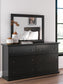 Maribel  Panel Bed, Dresser And Mirror