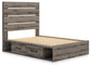 Graystorm  Panel Storage Bed, Dresser And Mirror