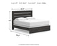 Hollivern  Panel Bed, Dresser And Mirror