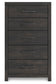 Hollivern  Panel Bed, Dresser, Mirror, Chest And Nightstand