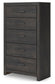 Hollivern  Panel Bed, Dresser, Mirror, Chest And Nightstand