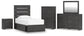 Delmorta  Panel Storage Bed, Dresser, Mirror, Chest And Nightstand