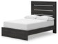 Delmorta  Panel Storage Bed, Dresser, Mirror And Nightstand