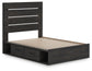 Delmorta  Panel Storage Bed, Dresser, Mirror And Nightstand