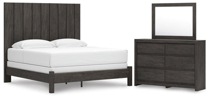 Fraluna  Panel Bed, Dresser And Mirror