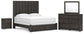 Parlayon  Panel Storage Bed, Dresser, Mirror And Nightstand