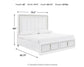 Chalanna  Upholstered Storage Bed, Dresser And Mirror