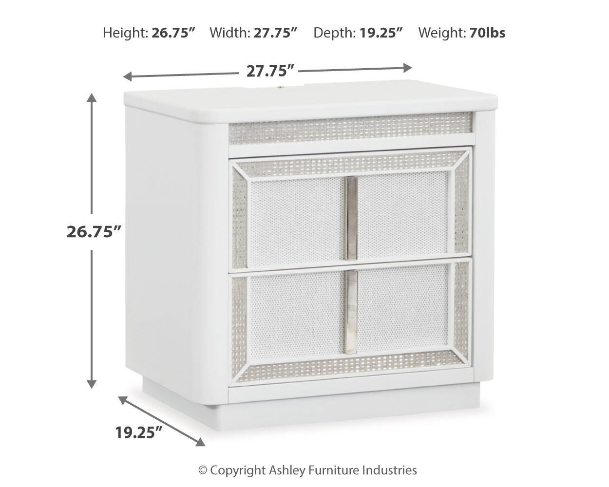Chalanna California  Upholstered Storage Bed, Dresser, Mirror And Nightstand