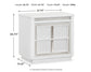 Chalanna California  Upholstered Storage Bed, Dresser, Mirror And Nightstand