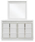 Chalanna California  Upholstered Storage Bed, Dresser, Mirror, Chest And Nightstand