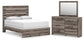 Urbanoore  Panel Bed, Dresser And Mirror