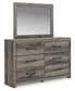 Urbanoore  Panel Storage Bed, Dresser And Mirror