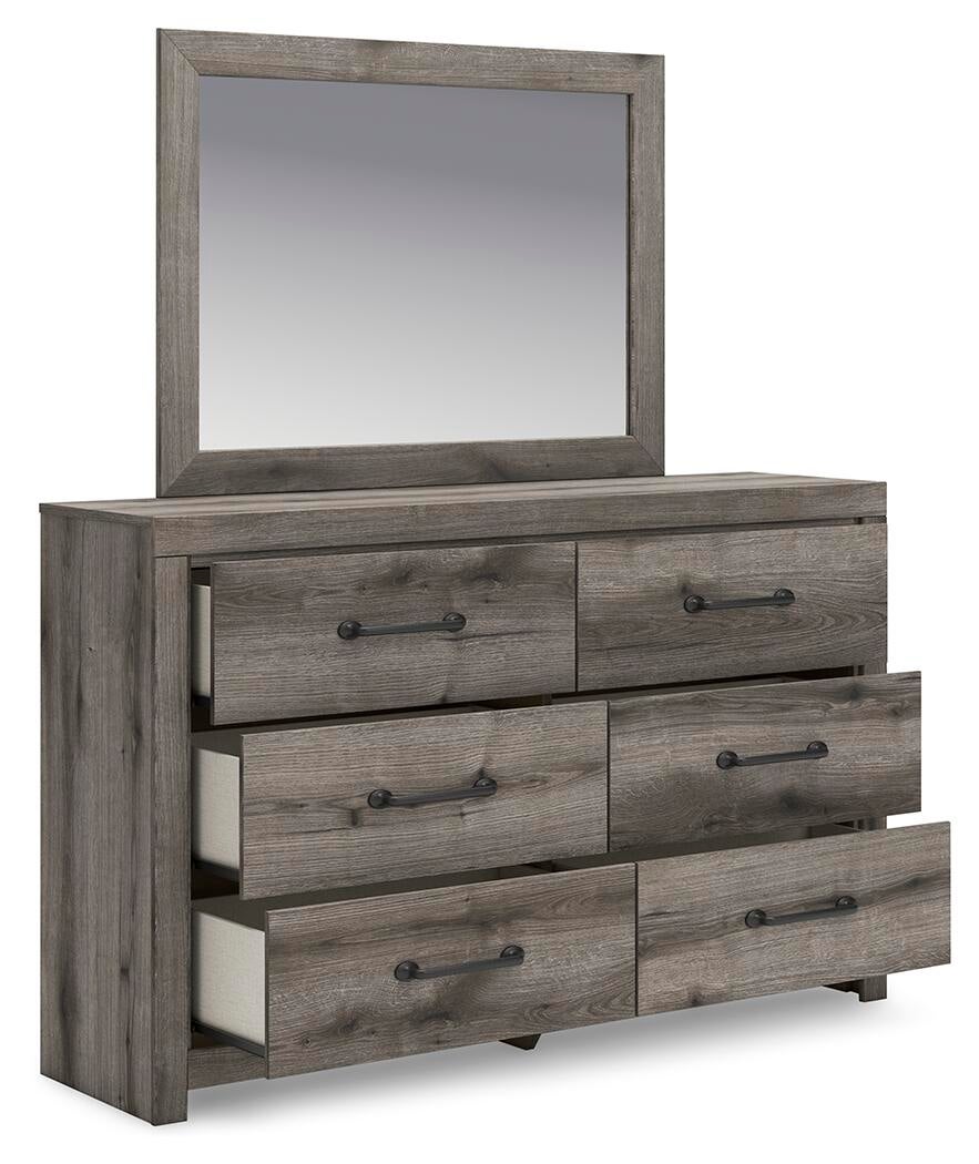 Urbanoore  Panel Storage Bed, Dresser And Mirror