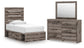 Urbanoore  Panel Storage Bed, Dresser And Mirror