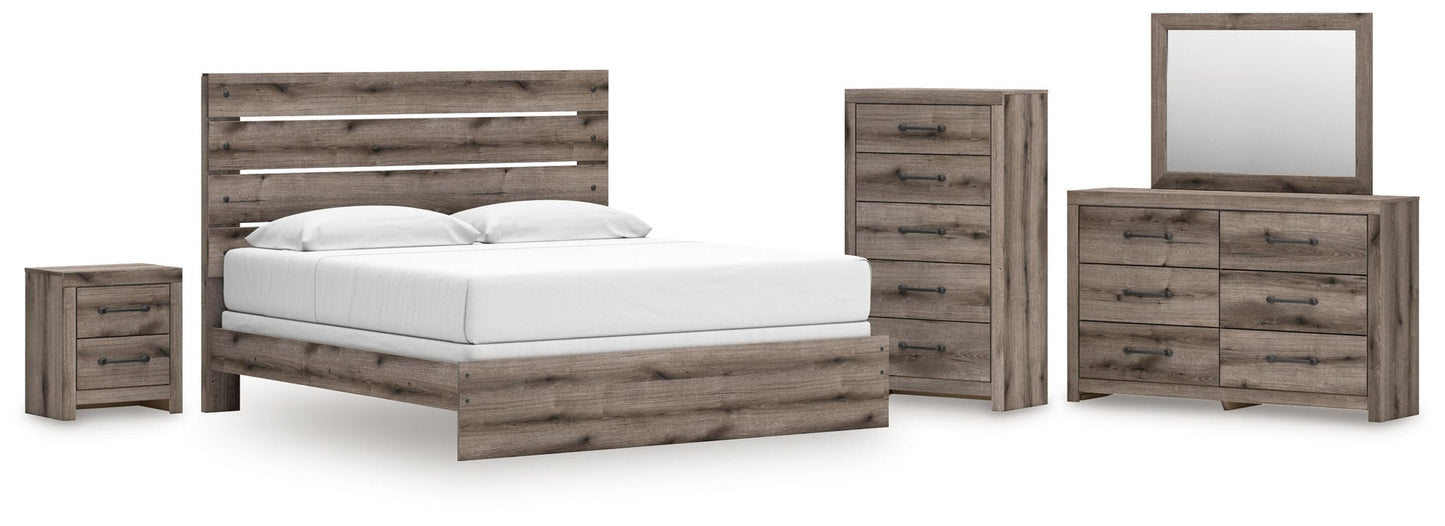 Urbanoore  Panel Bed, Dresser, Mirror, Chest And Nightstand