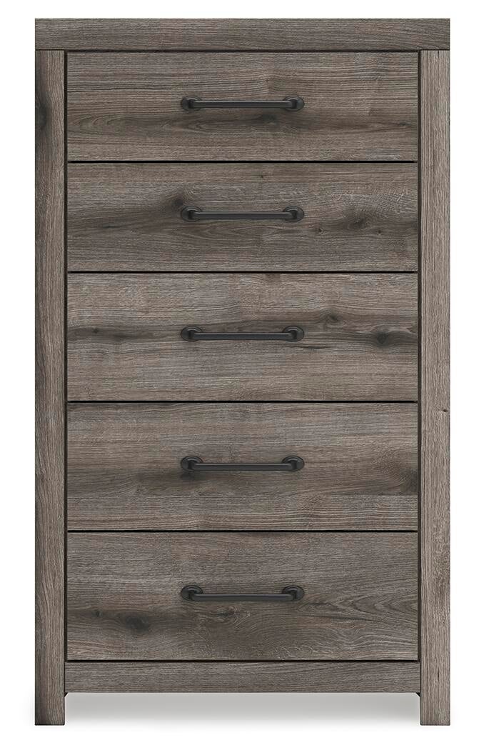 Urbanoore  Panel Bed, Dresser, Mirror, Chest And Nightstand